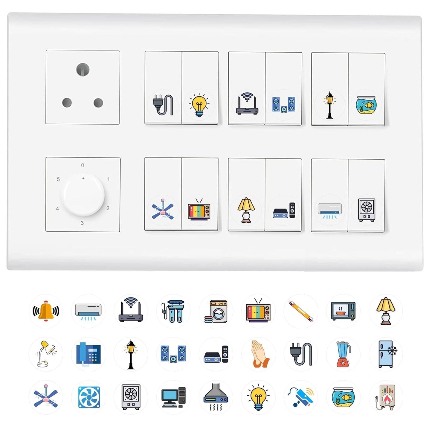 3D Premium Switch Stickers – 149 PCS