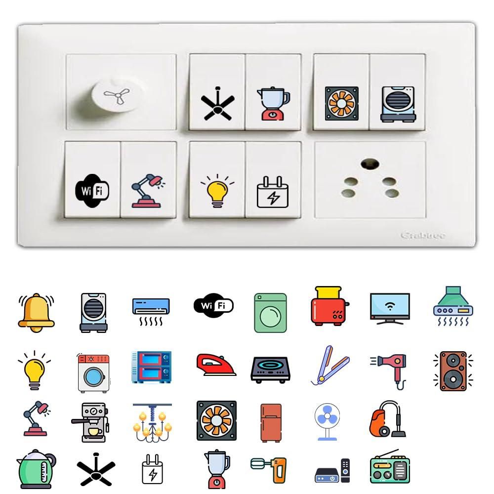 3D Premium Switch Stickers – 149 PCS