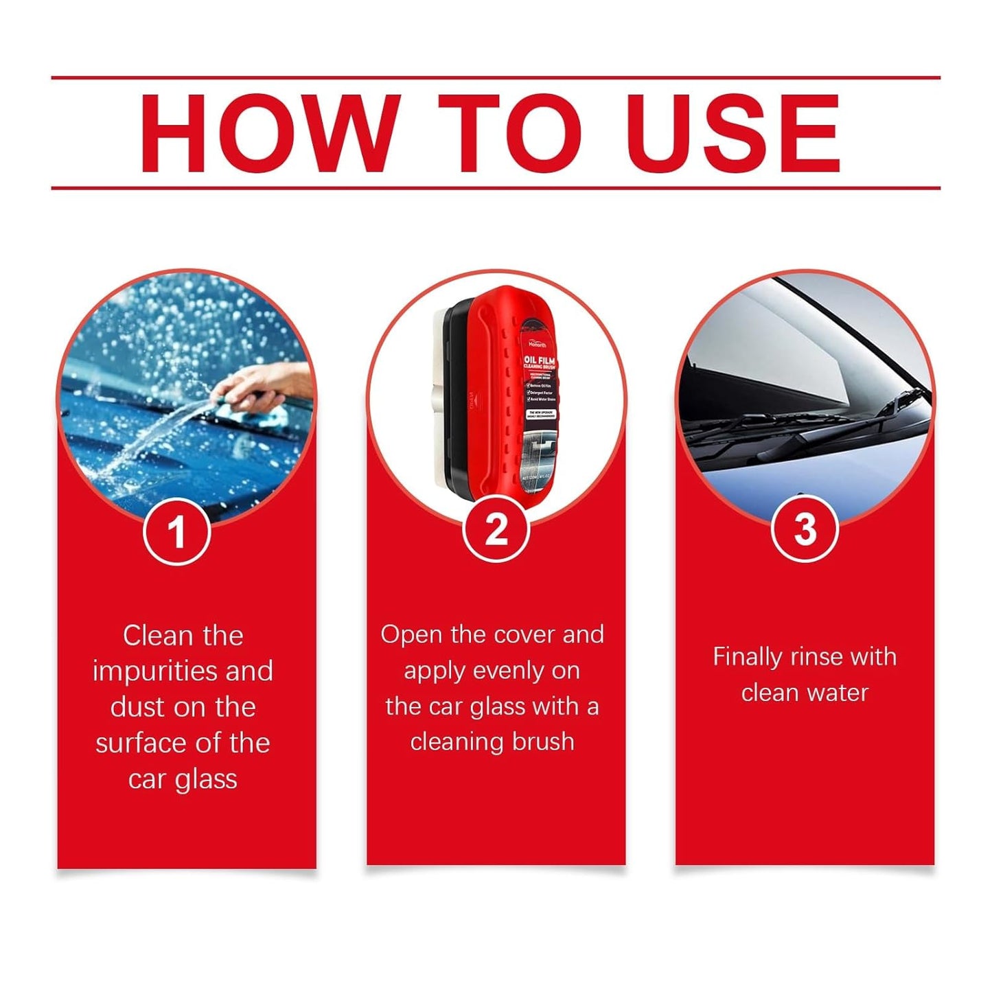 Automotive Oil Film Cleaning Brush