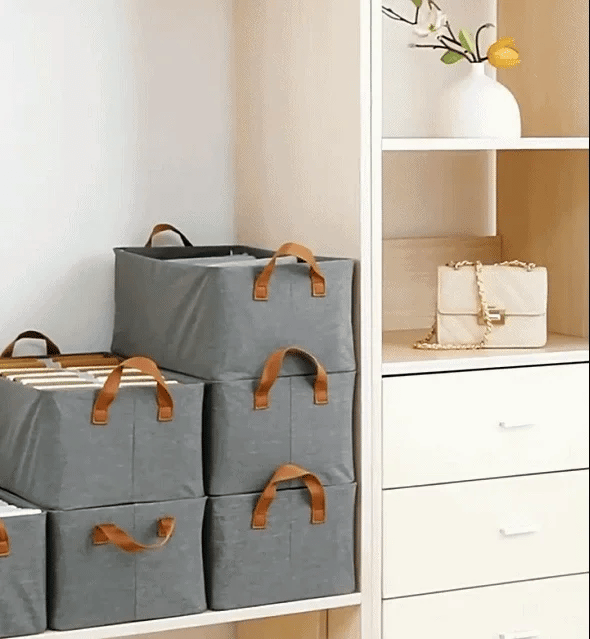 Foldable Wardrobe Organizer with Durable Handles (Pack of 6)
