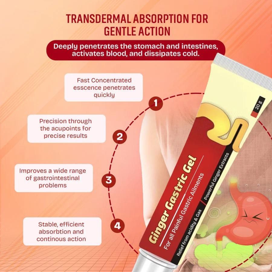 Ginger Gastric Gel - BUY 1 GET 1 FREE (Pack of 2) 🔥 - Hurry! Limited Time Offer Upto 60%