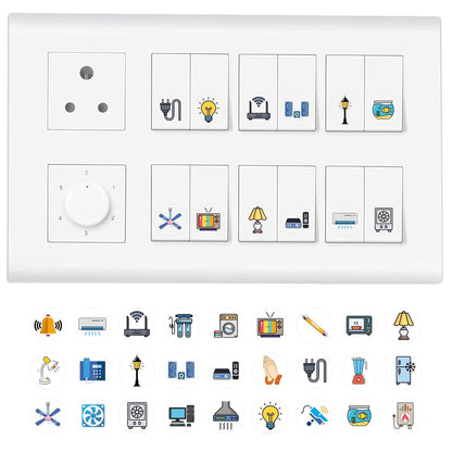 3D Premium Switch Stickers – 149 PCS