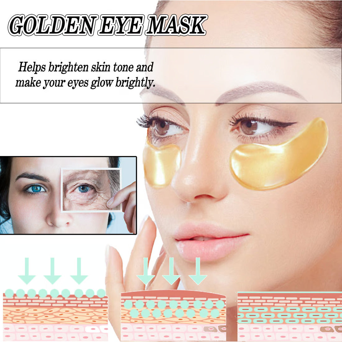 Moisturizing Care Eye Hydration Fade Fine Lines Eye Mask