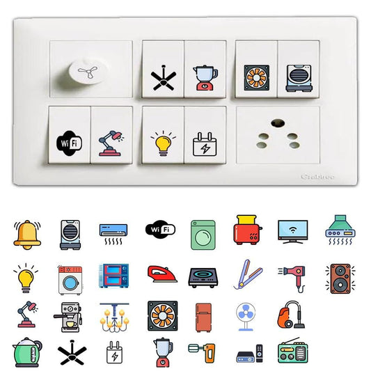 3D Premium Switch Stickers – 149 PCS