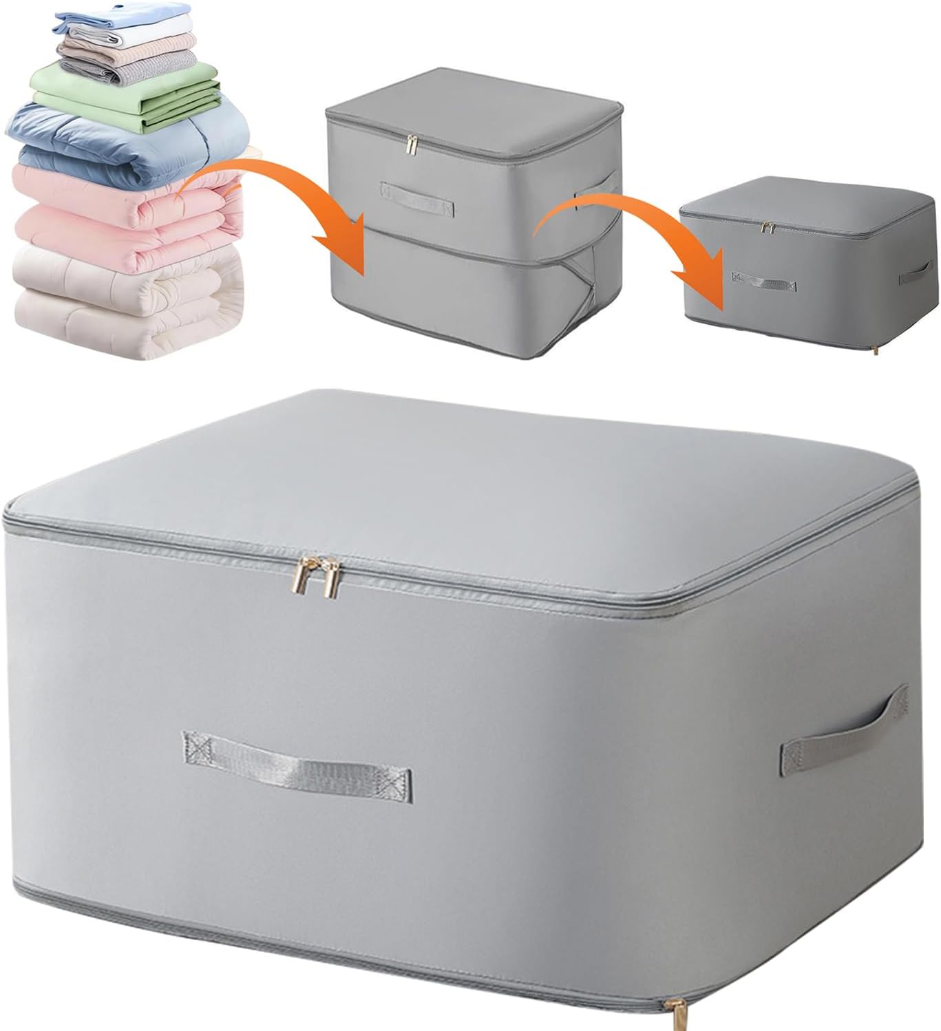 Storage Space Saving Self Compression Organizer