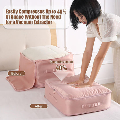 Storage Space Saving Self Compression Organizer