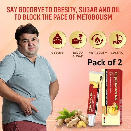 Ginger Gastric Gel - BUY 1 GET 1 FREE (Pack of 2) 🔥 - Hurry! Limited Time Offer Upto 60%