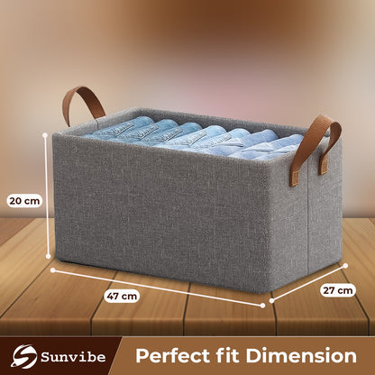 Foldable Wardrobe Organizer with Durable Handles (Pack of 6)