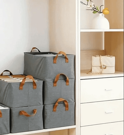 Foldable Wardrobe Organizer with Durable Handles (Pack of 6)
