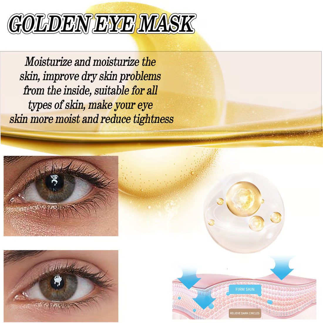Moisturizing Care Eye Hydration Fade Fine Lines Eye Mask