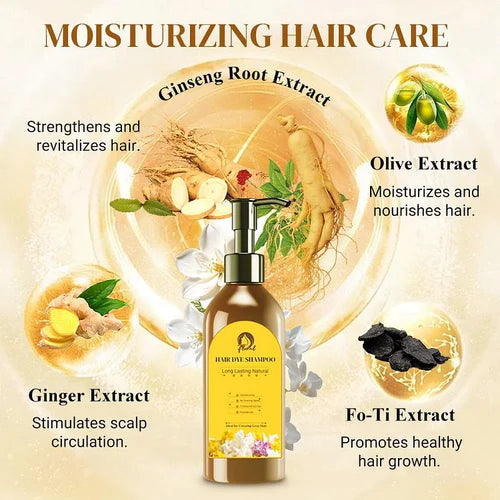 ✨ Japanese Long Lasting Natural Hair Dye Shampoo Buy 1 Get 1 🔥