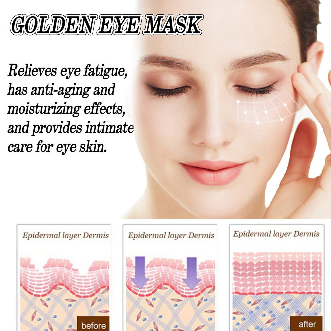 Moisturizing Care Eye Hydration Fade Fine Lines Eye Mask