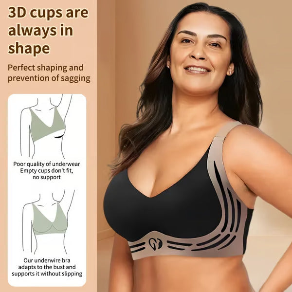 Lifting Anti-Sagging Wire-Free Push-up Bra