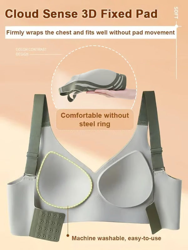 Lifting Anti-Sagging Wire-Free Push-up Bra