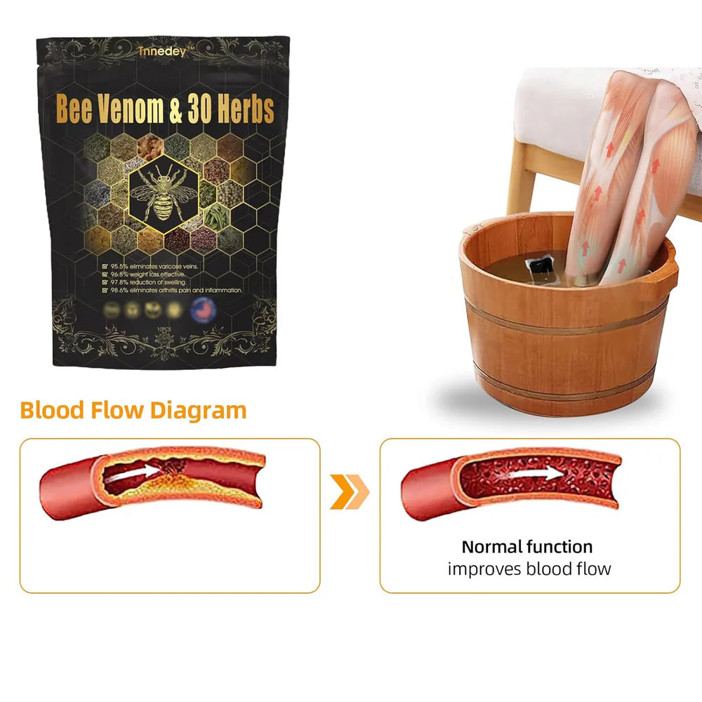 🐝 30 Herb Detox Foot Soak Beads for Body Sculpting  🔥 Buy 1 Get 1 Free 🐝